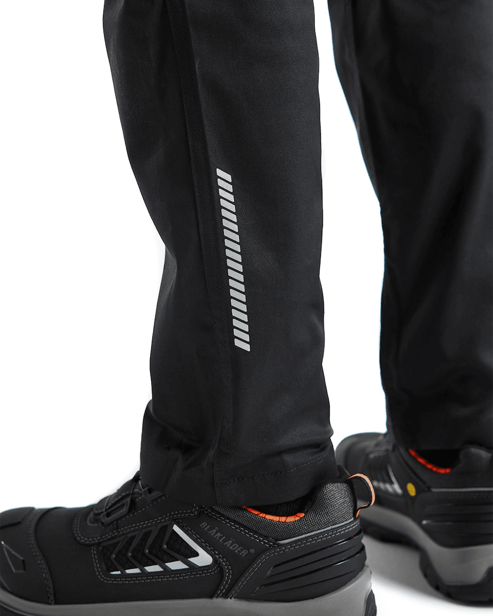 Blaklader 1448 Industry Stretch Kneepad Trousers Black/Hi-Vis Yellow