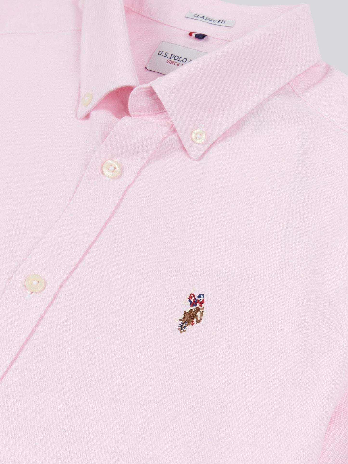 Mens Short Sleeve Oxford Shirt Orchid Pink