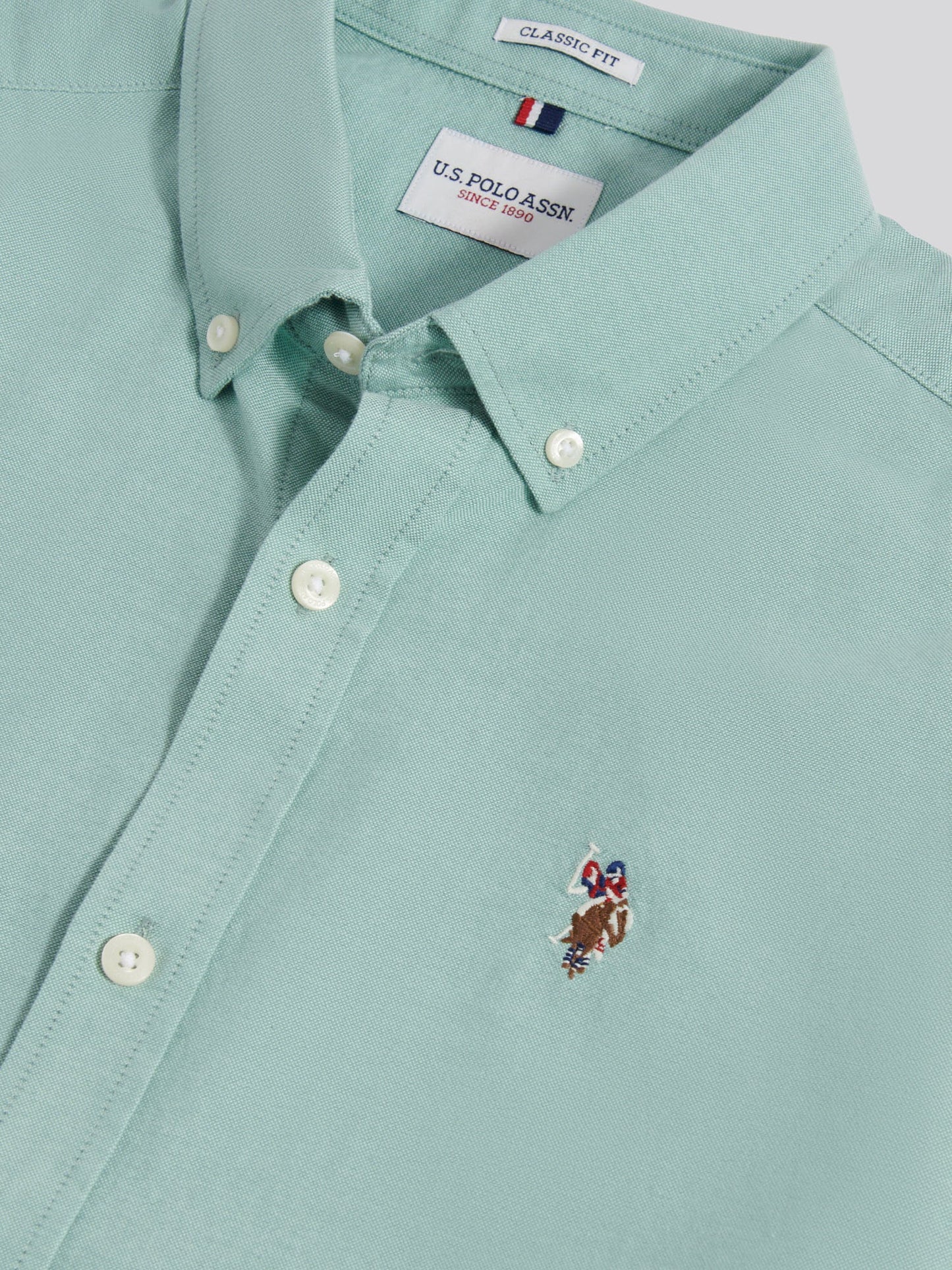 Mens Short Sleeve Oxford Shirt Aquifer