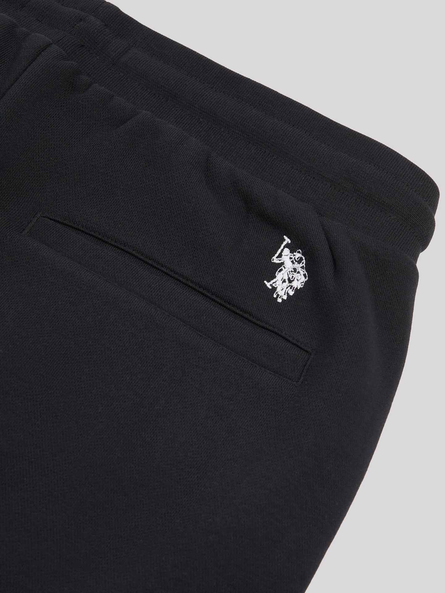 Mens Double Horsemen Cargo Sweat Jogger in Black