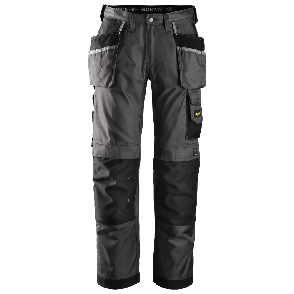 Snickers 3212 Craftsmen Holster Pocket Trousers, DuraTwill Muted Black/Black