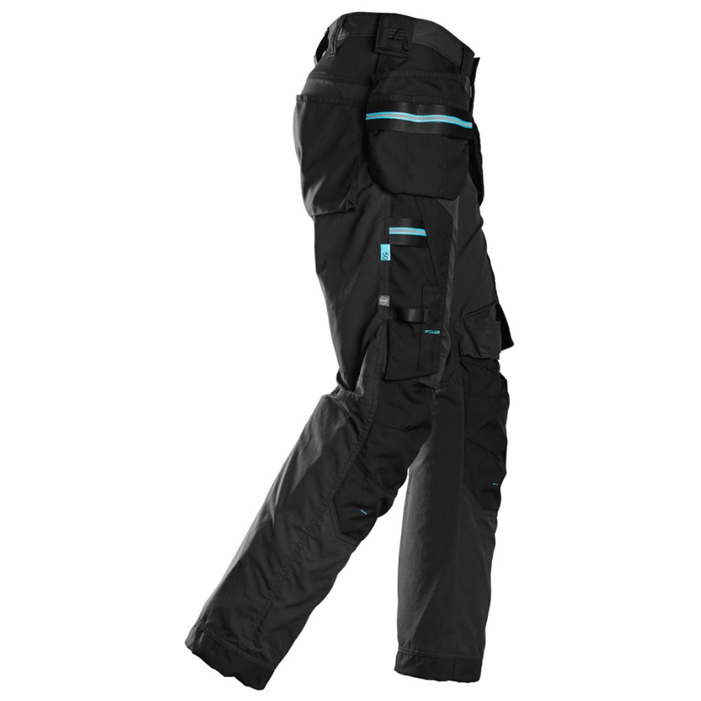 Snickers 6210 LiteWork, 37.5® Holster Pocket Work Trousers Black 38" Waist, 35" Leg