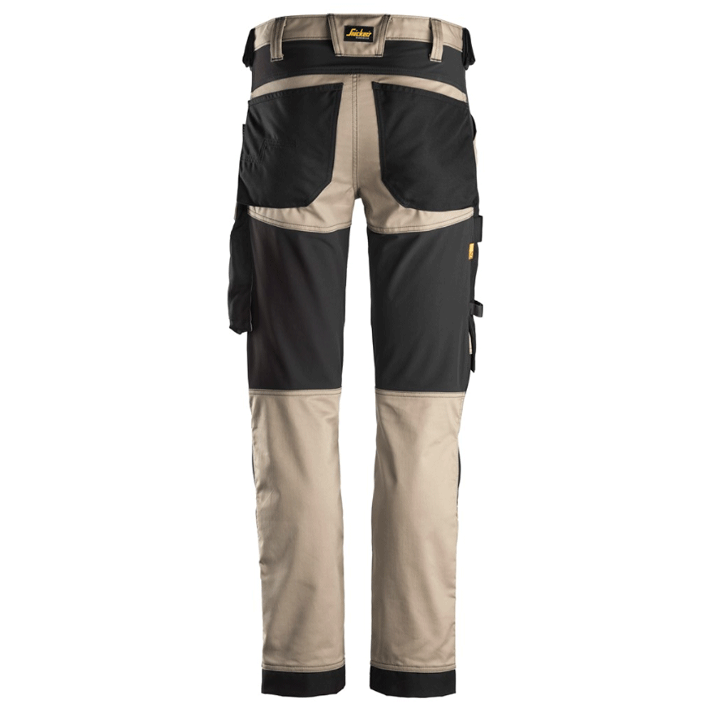Snickers 6341 AllroundWork Stretch Kneepad Trousers Khaki, Waist 31" Leg 30"-Snickers 92