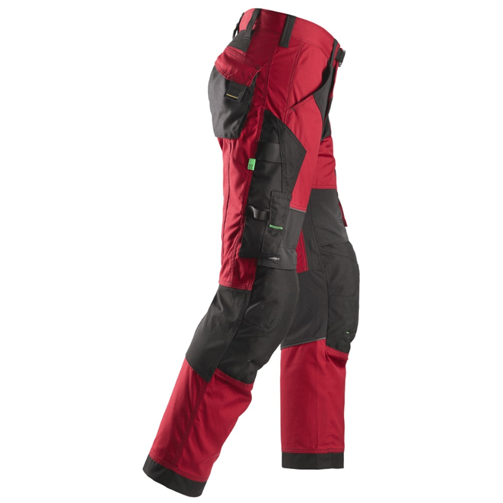 Snickers 6903 FlexiWork Stretch Kneepad Work Trousers Chilli Red 39" Waist - 30" Leg - Snickers Size 112