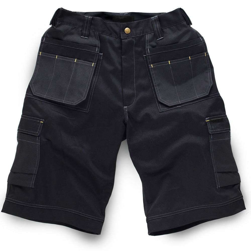 Standsafe WK020 Contrast Holster Pocket Work Shorts Black 38" Waist