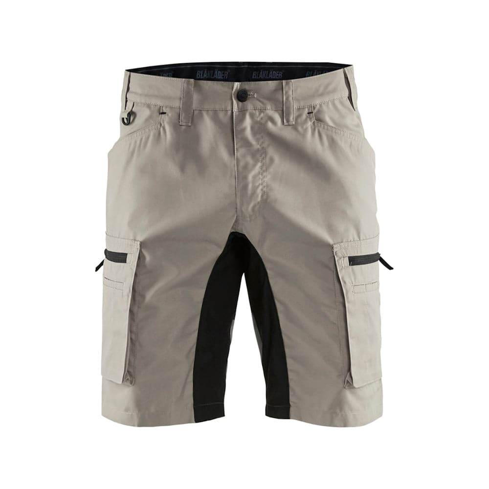 Blaklader 1449 Service Industry Work Cargo Stretch Shorts Stone/Black 33" Waist