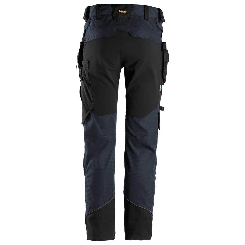 Snickers 6972  FlexiWork, Work Trousers+ Detachable Holster Pockets Navy Blue 33" Waist - 30" Leg