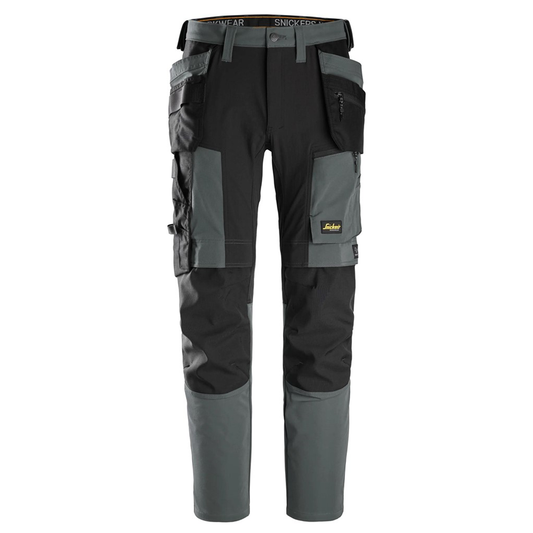 Snickers 6218 AllroundWork Holster Pocket 4-Way Stretch Trousers Steel Grey