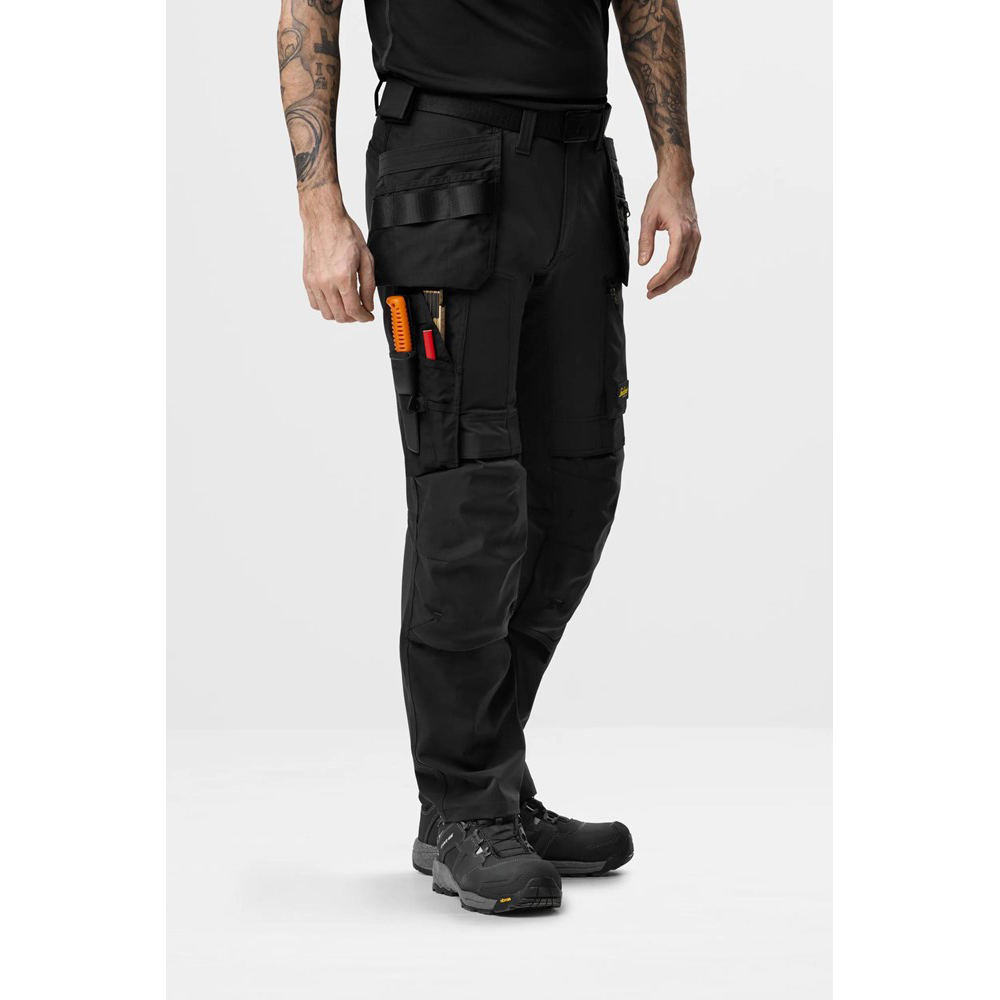 Snickers 6218 AllroundWork Holster Pocket 4-Way Stretch Trousers Khaki Green