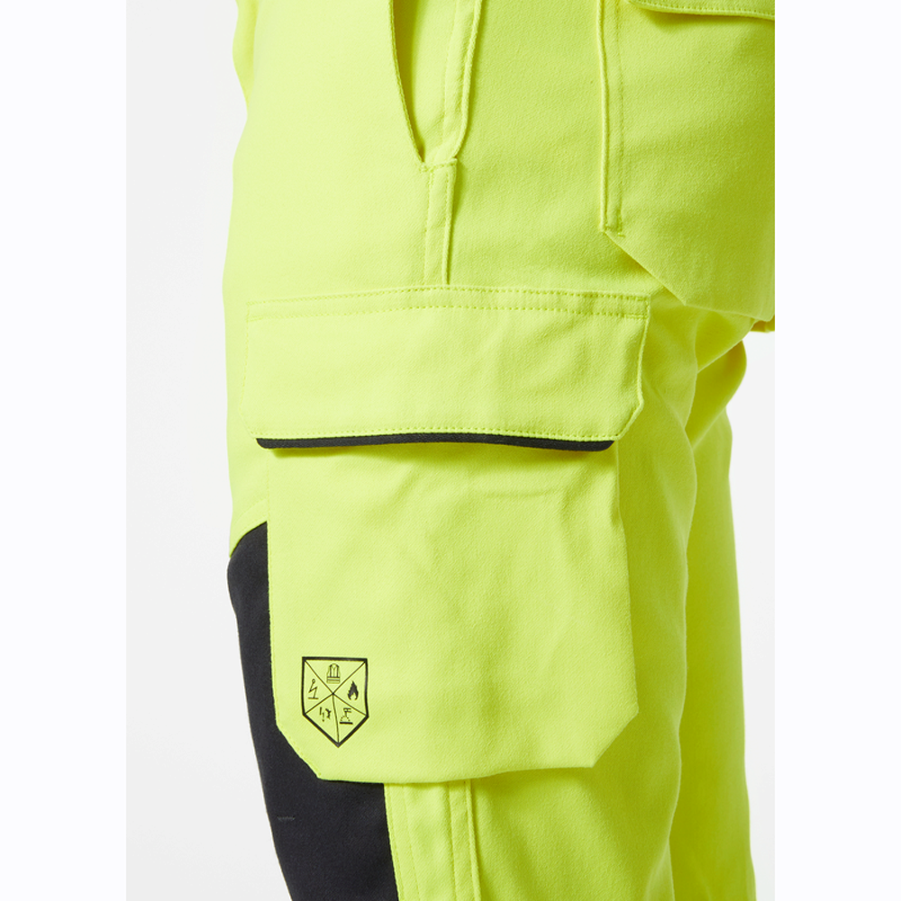 Helly Hansen 77451 Fyre Flame Retardant Work Pants, Class 2 Yellow 31" Waist, 31.5" Leg
