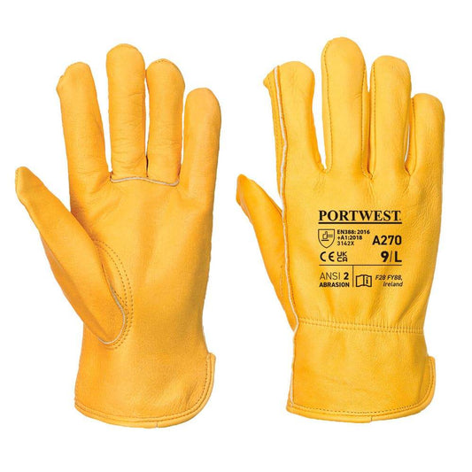 Portwest A270 Classic Leather Driver Glove