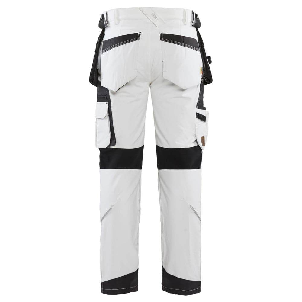 Blaklader 1079 4-Way Stretch Painters Work Trousers White/Dark Grey / 34" Waist, Regular Leg