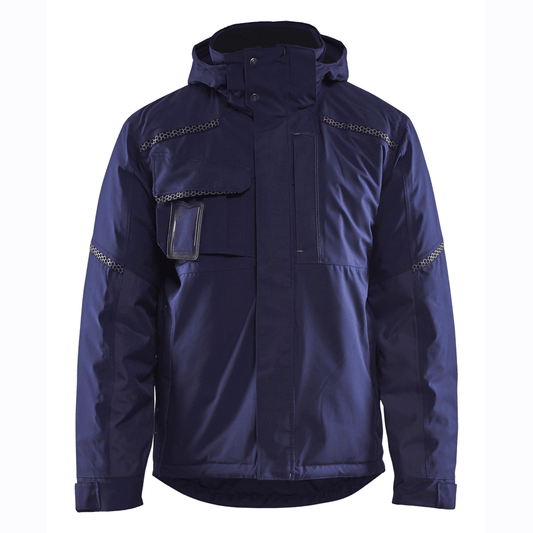Blaklader 4881 Waterproof and Windproof Winter Jacket Hooded Navy Blue 2XL