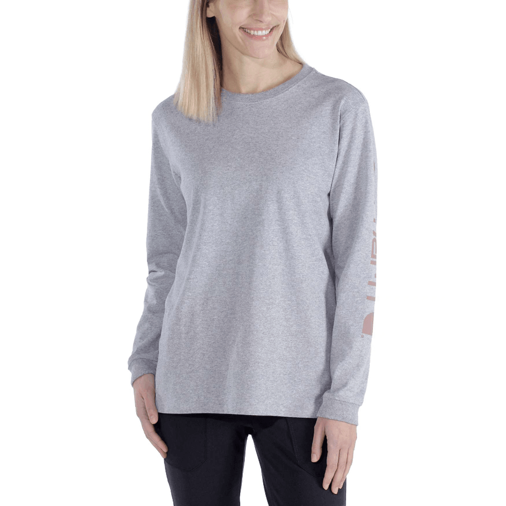 Carhartt 103401 Womens Loose Fit Heavyweight Long Sleeve Graphic T-Shirt