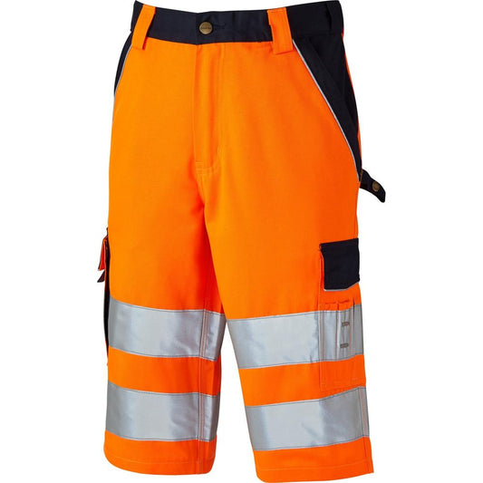 Dickies Industry Hi Vis Work Shorts SA30065 Orange 34" Waist