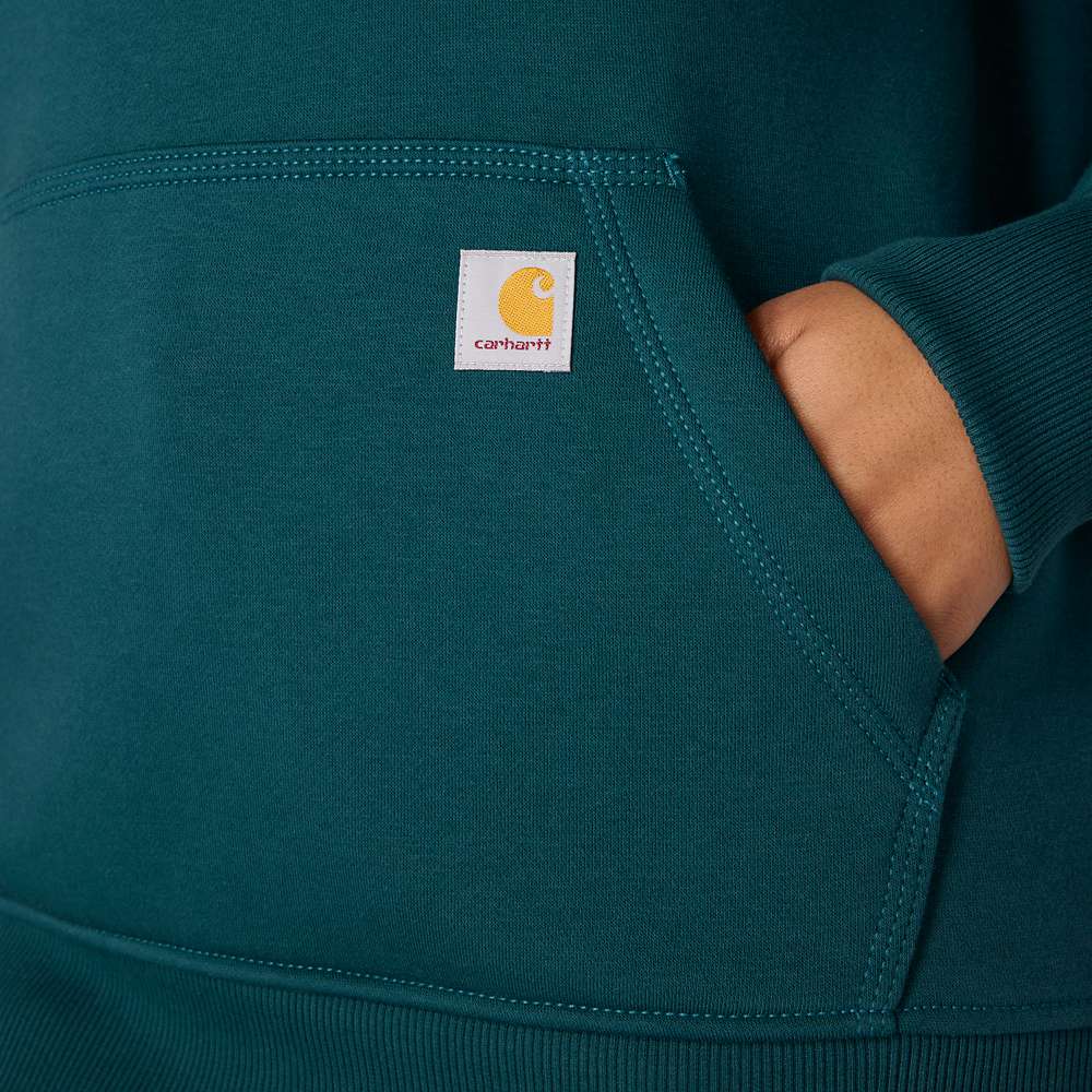 Carhartt 102791 Womens Clarksburg Relaxed Fit Midweight Logo Sleeve Sweatshirt