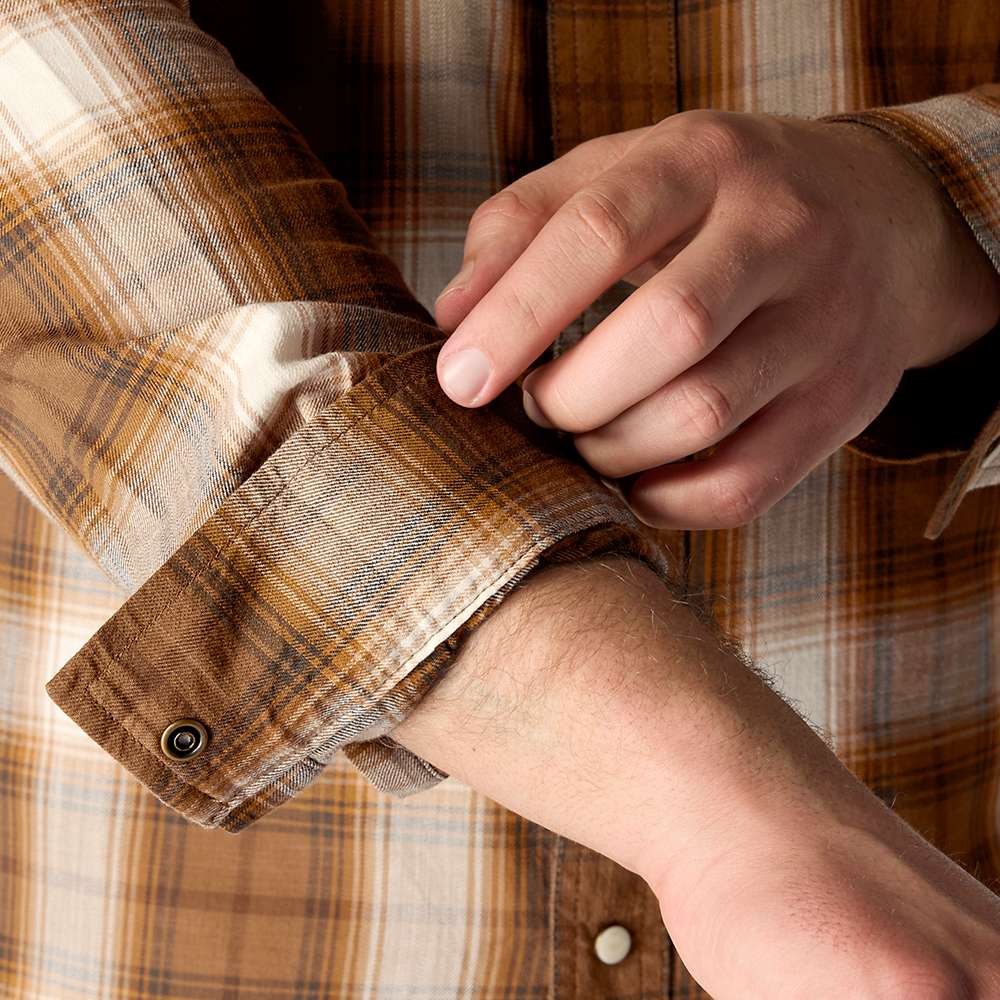 Carhartt 107016  Montana Rugged Flex Long Sleeve  Snap Front Plaid Shrt