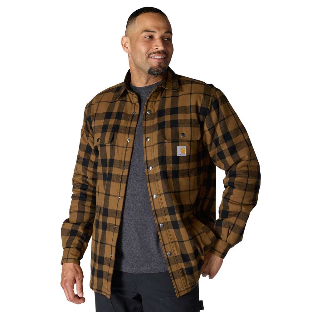 Carhartt 107017 Relaxed Fit Flannel Sherpa-Lined Shirt Jac