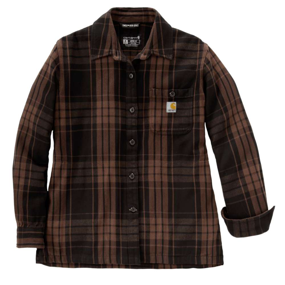 Carharrt 107136 Women's  Tncl Srs LseFit Twll Plaid Shrt