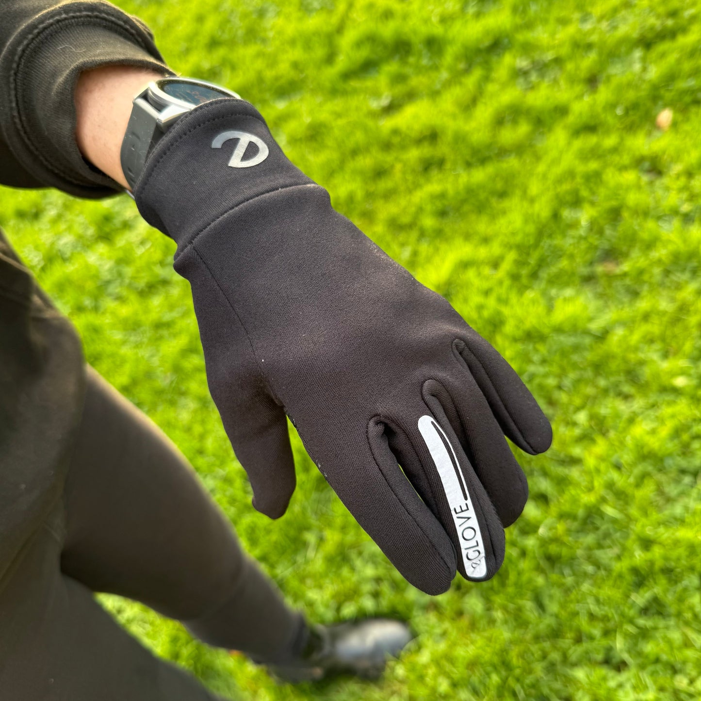eGLOVE Fleece Cold Weather Run Gloves – Black | Touchscreen Running Gloves