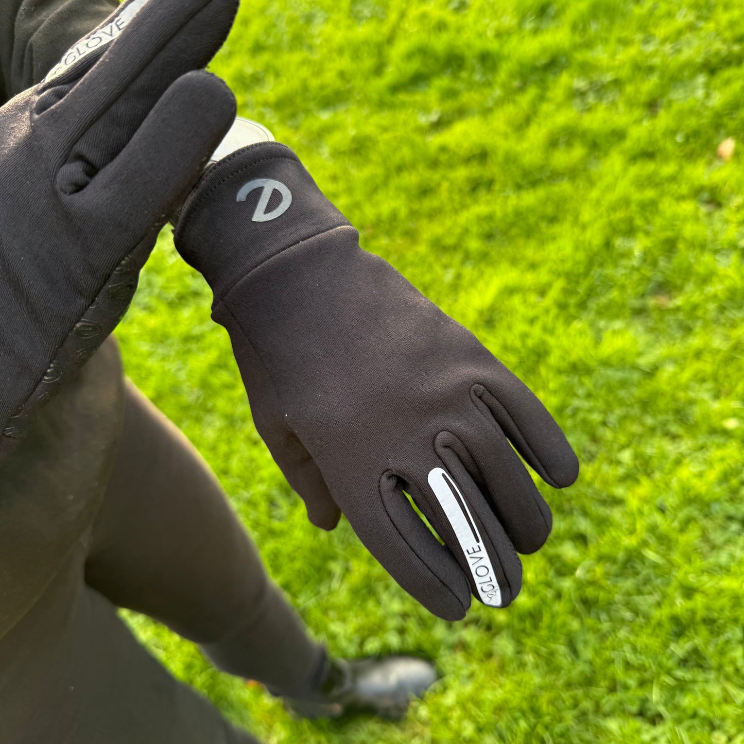 eGLOVE Fleece Cold Weather Run Gloves – Black | Touchscreen Running Gloves