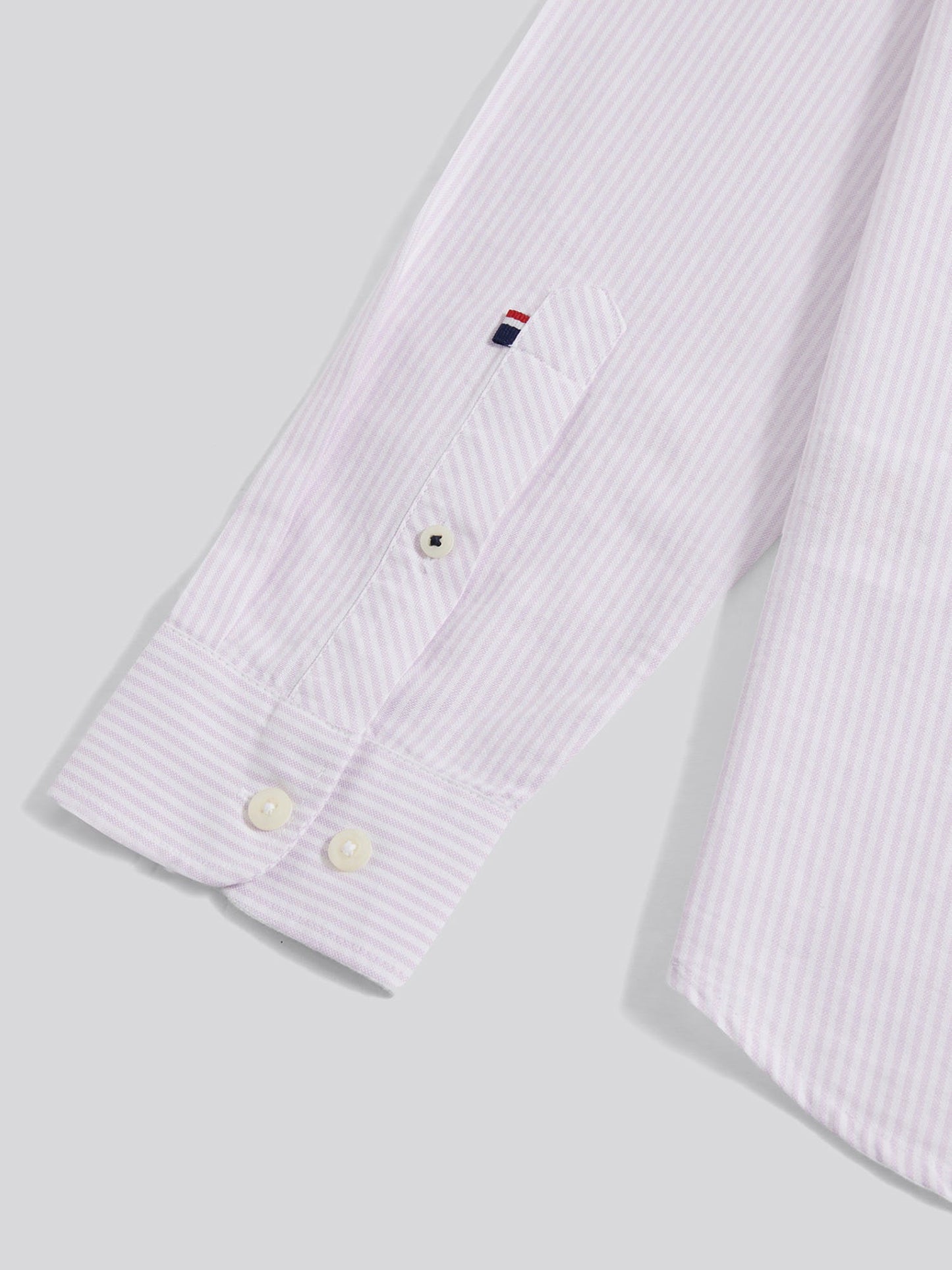 Mens Oxford Stripe  Shirt Lilac Breeze