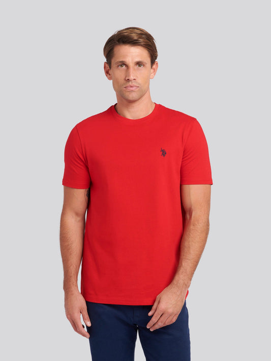 Mens Double Horsemen T-Shirt Haute Red