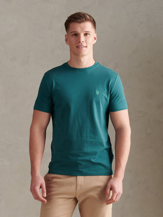 Mens Double Horsemen T-Shirt Mediterranea