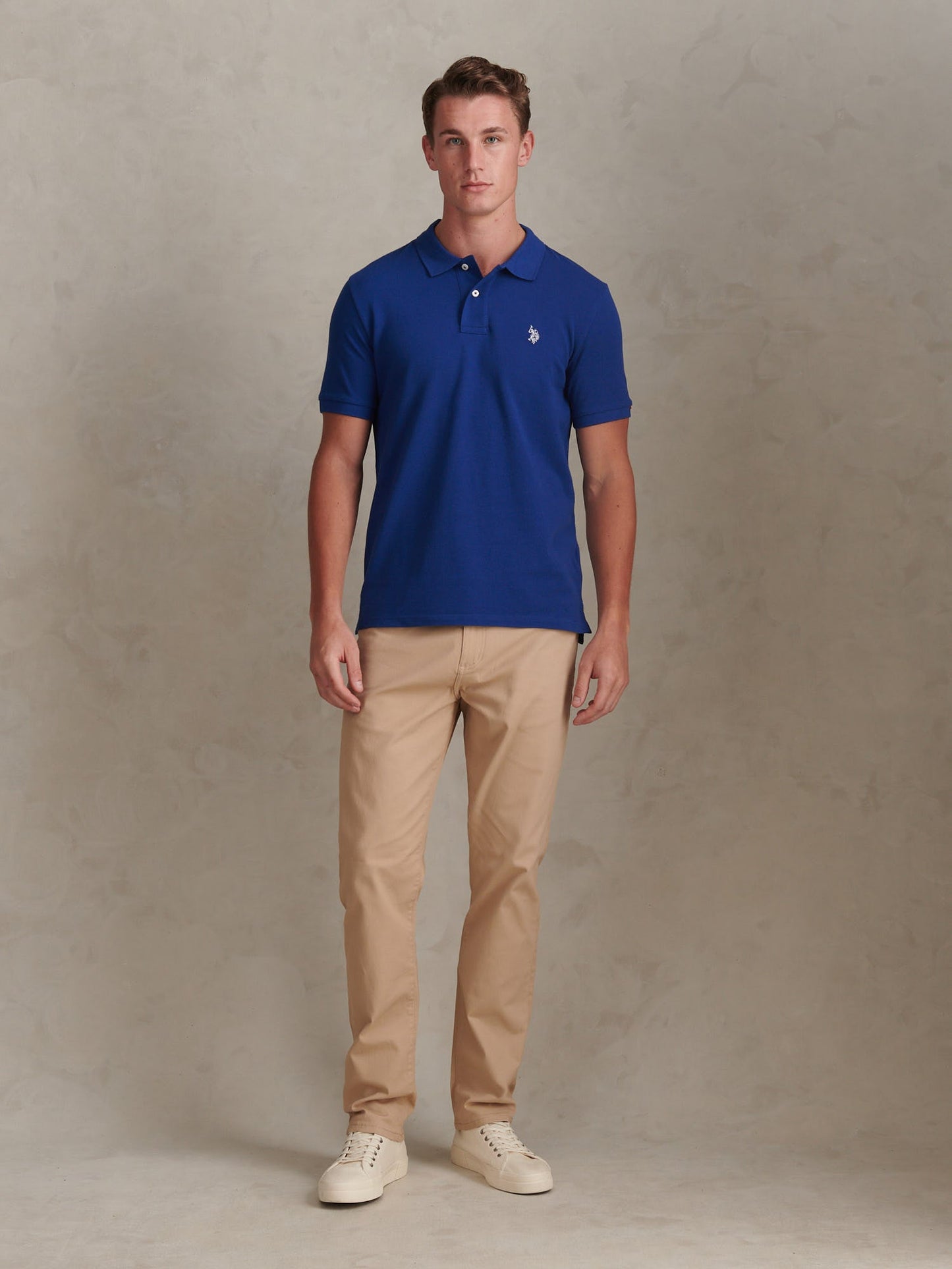 Mens Double Horsemen Polo Shirt Sodalite Blue