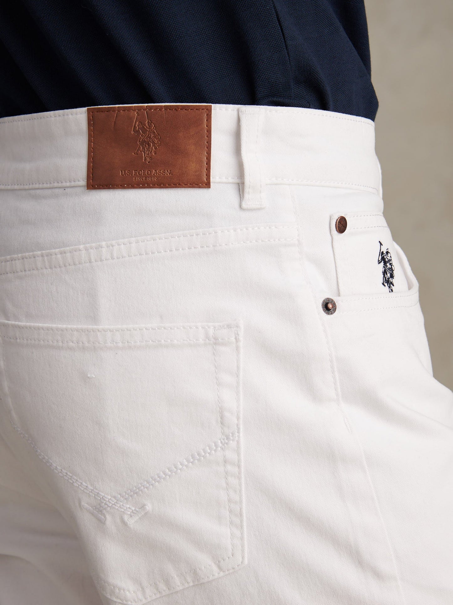 Mens Core 5 Pocket Trouser Bright White