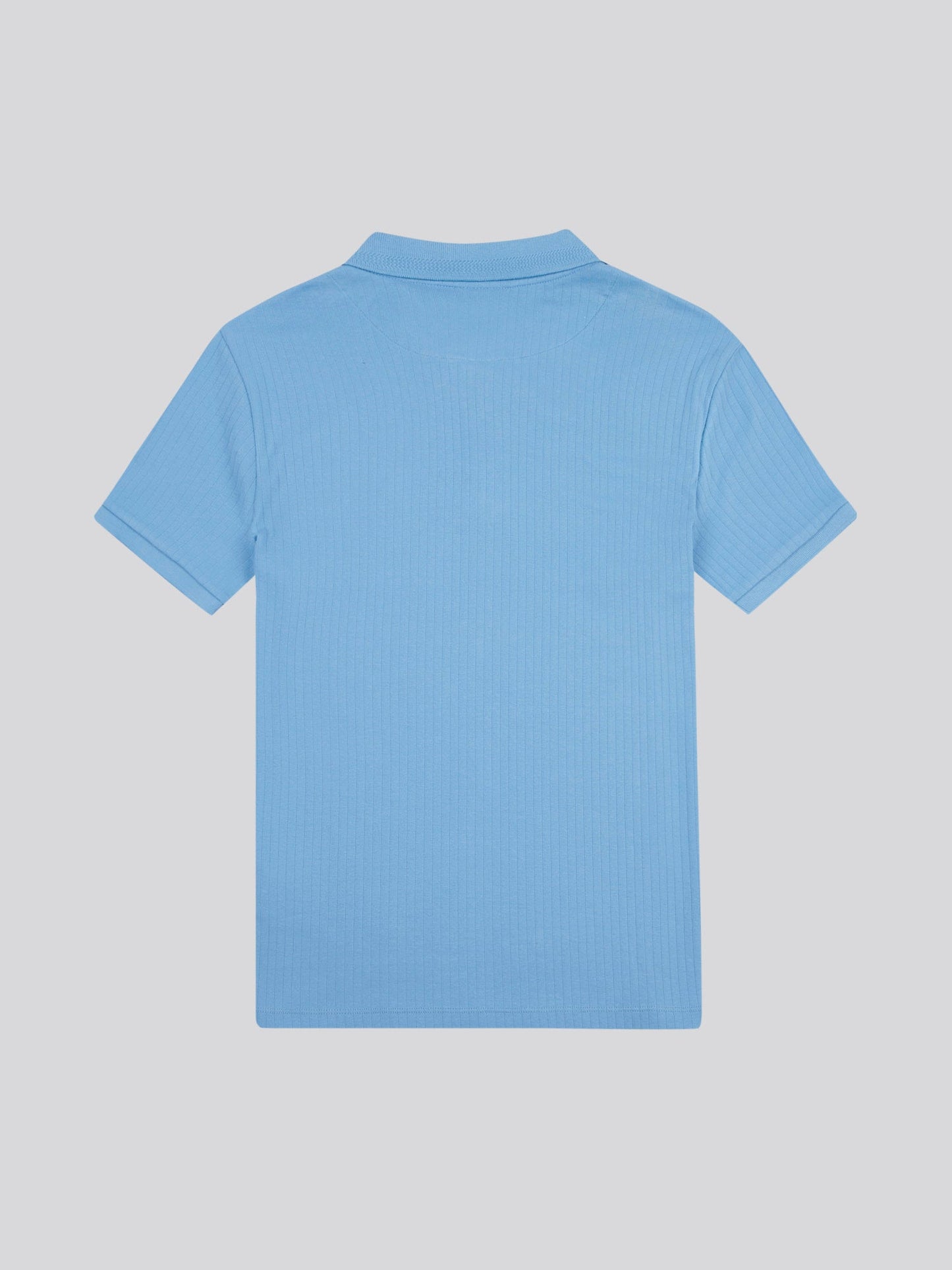 Mens Double Horsemen Rib Polo Shirt in Allure