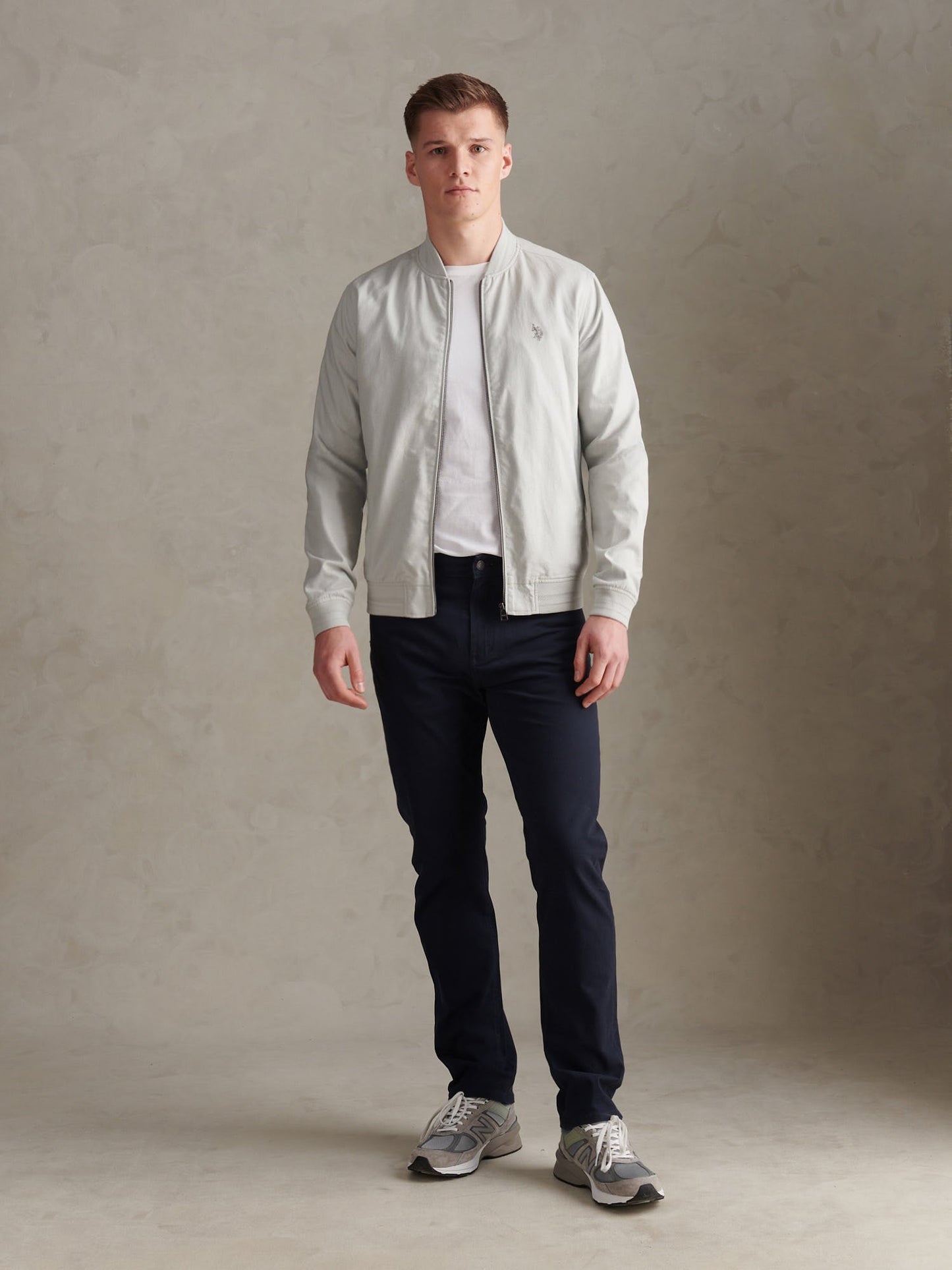 Mens Linen Blend Classic Bomber Northern Droplet