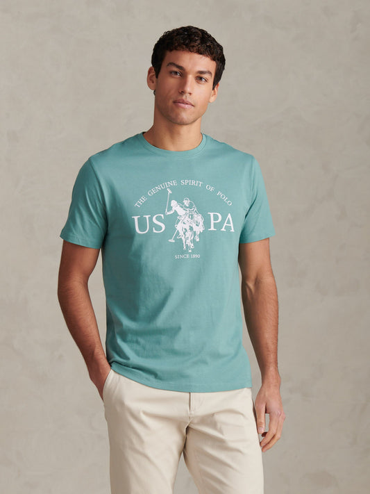Mens USPA Print Graphic T-Shirt Arctic