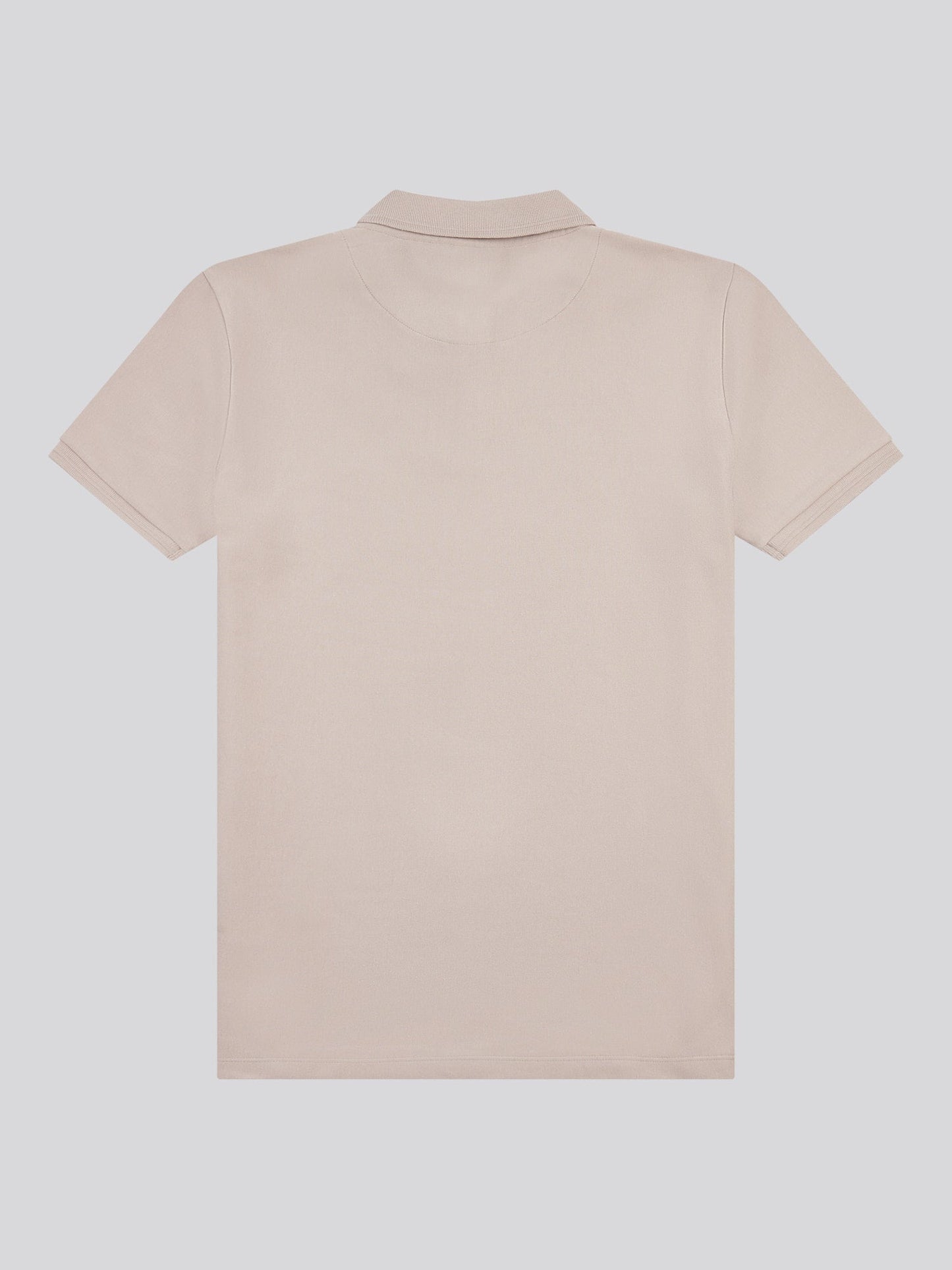 Mens Vertical Stripe Polo Shirt in Atmosphere