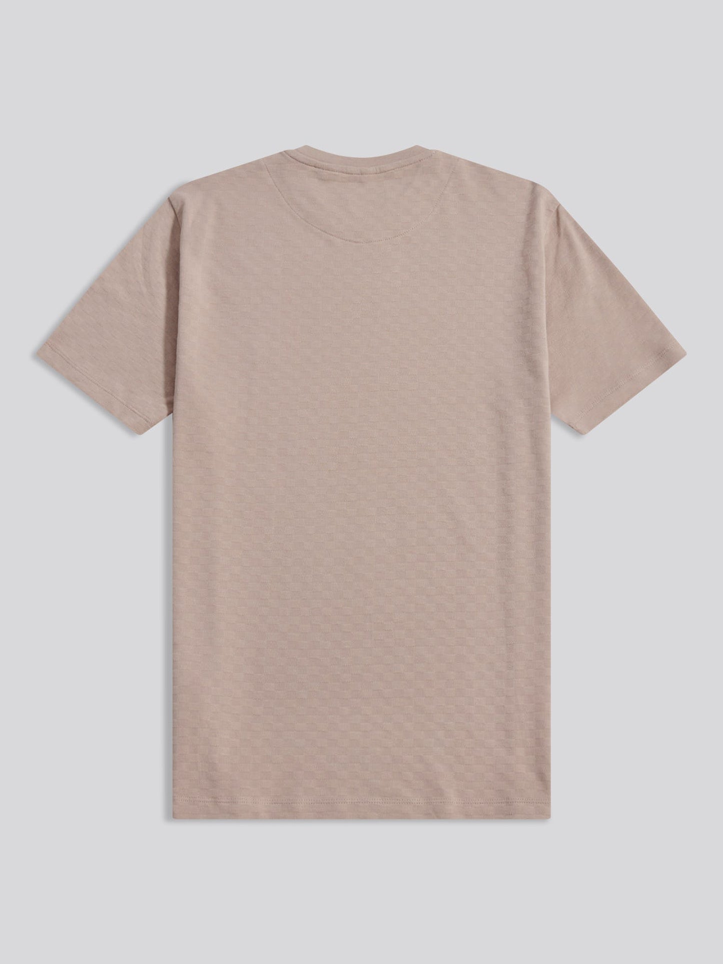 Mens Check Texture T-Shirt in Atmosphere