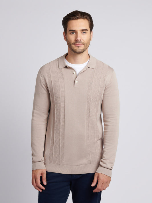 Mens Signature Smart Texture Polo Shirt in Atmosphere