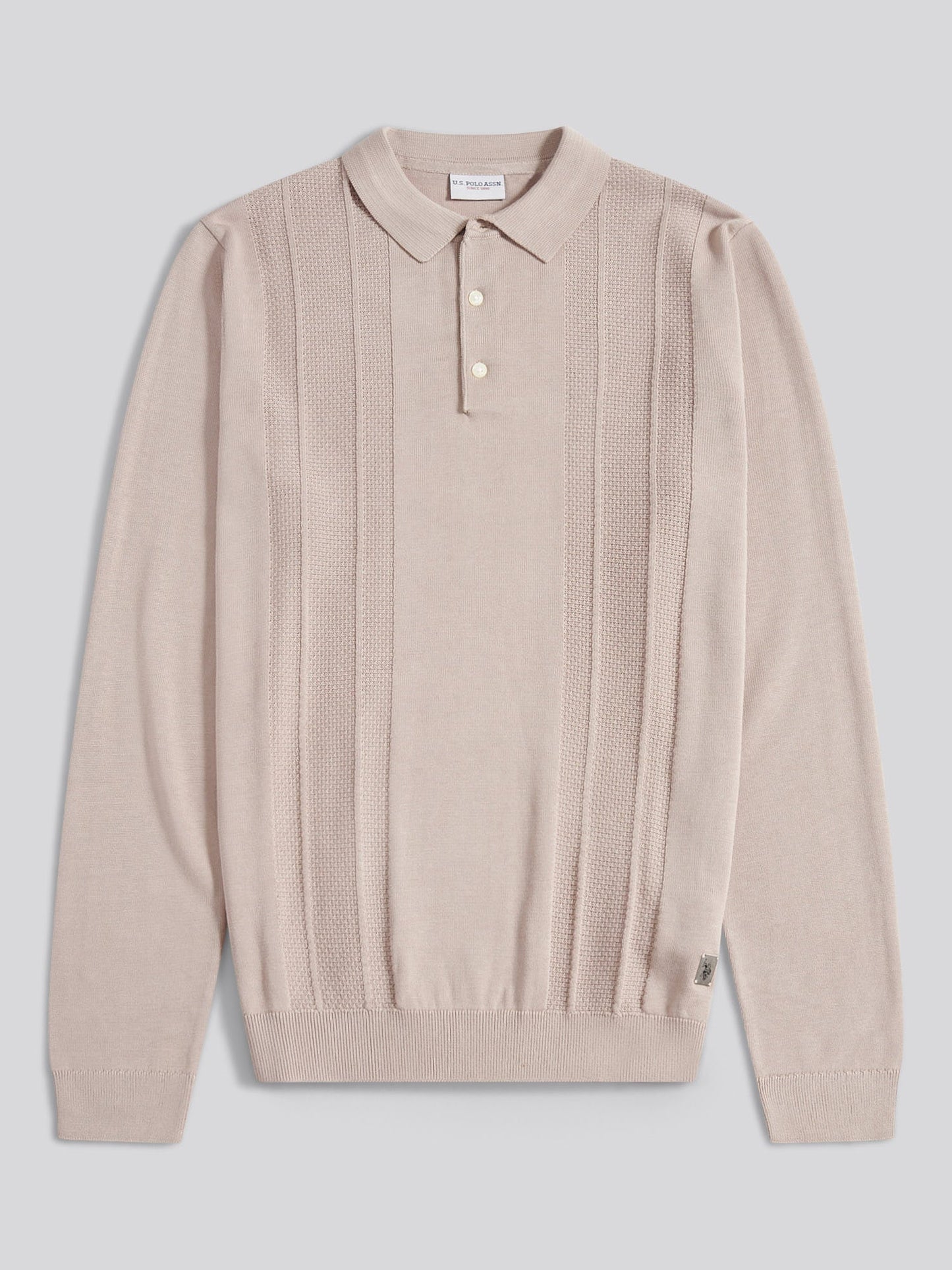 Mens Signature Smart Texture Polo Shirt in Atmosphere