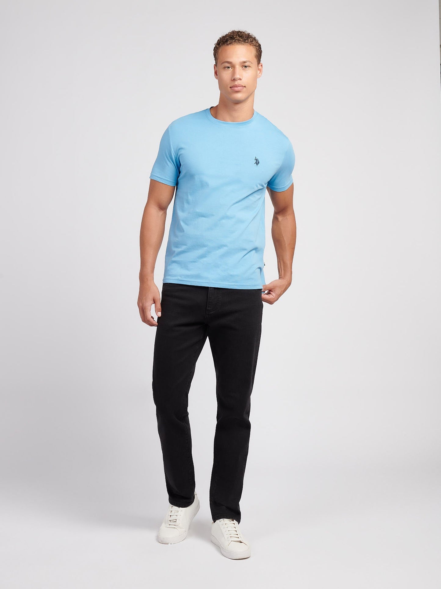 Mens USPA Back Graphic T-Shirt in Heritage Blue