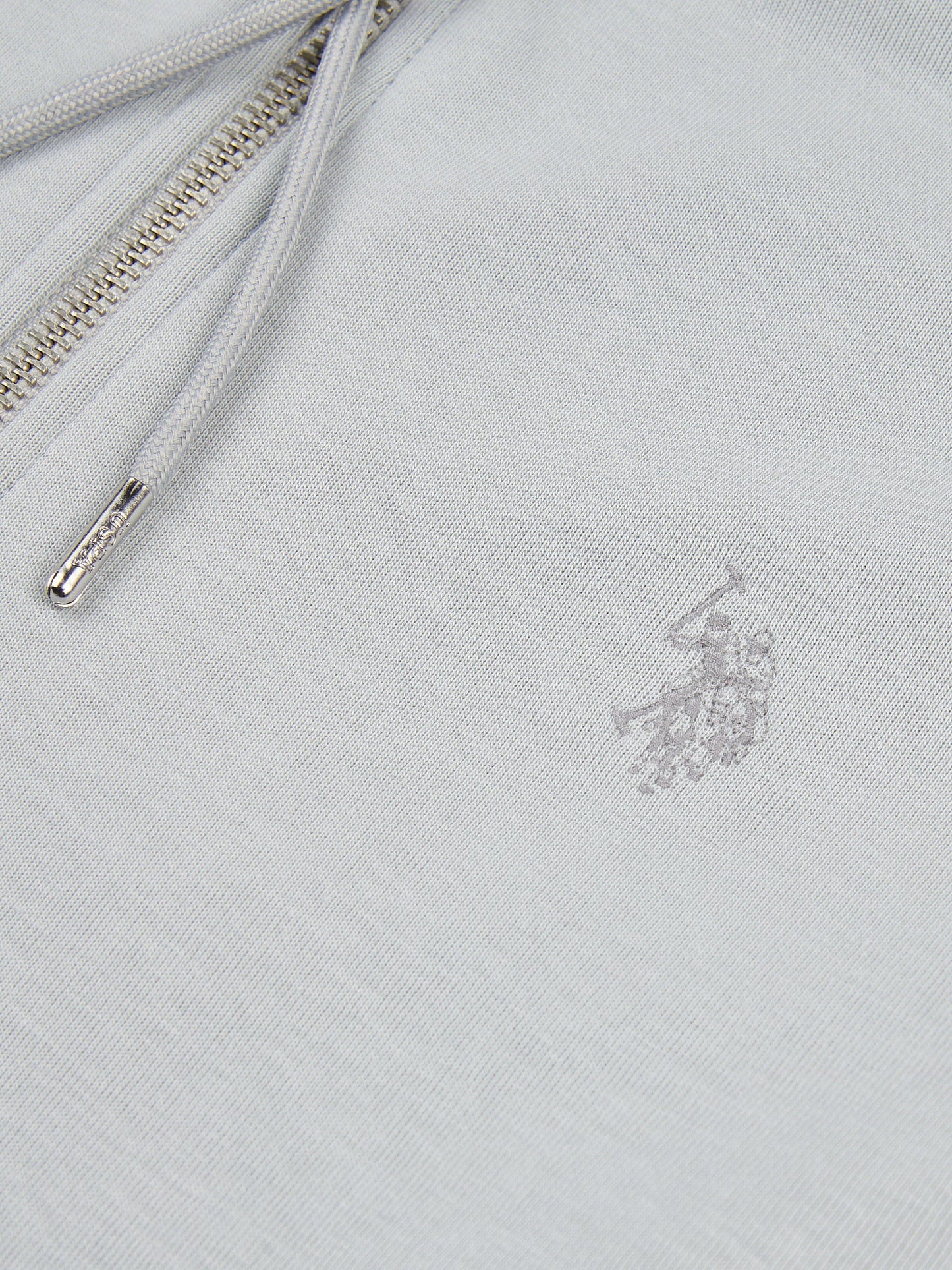 Mens Double Horsemen Zip Hoodie in High Rise