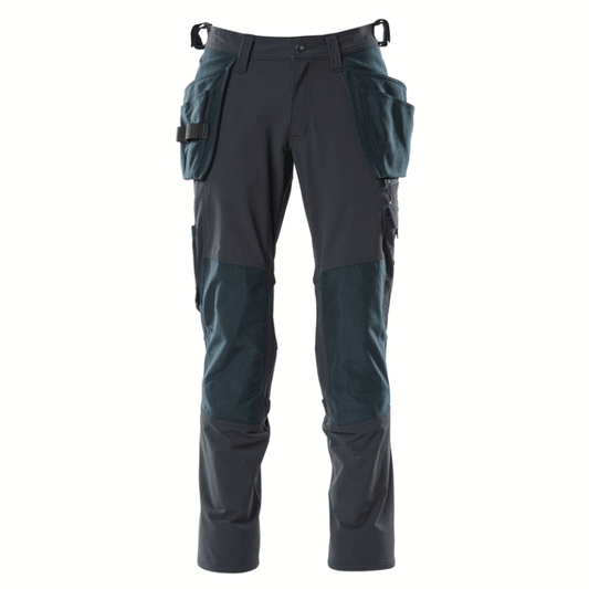 Mascot Accelerate 18031 Ultimate Stretch Kneepad Holster Trousers Dark Navy 32" Waist 30" Leg