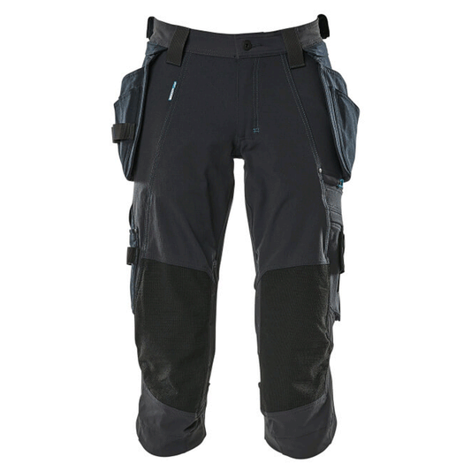 Mascot Advanced 17049 Water-Repellent Knee Pad Holster Pocket Stretch Pirate Trousers Navy Blue