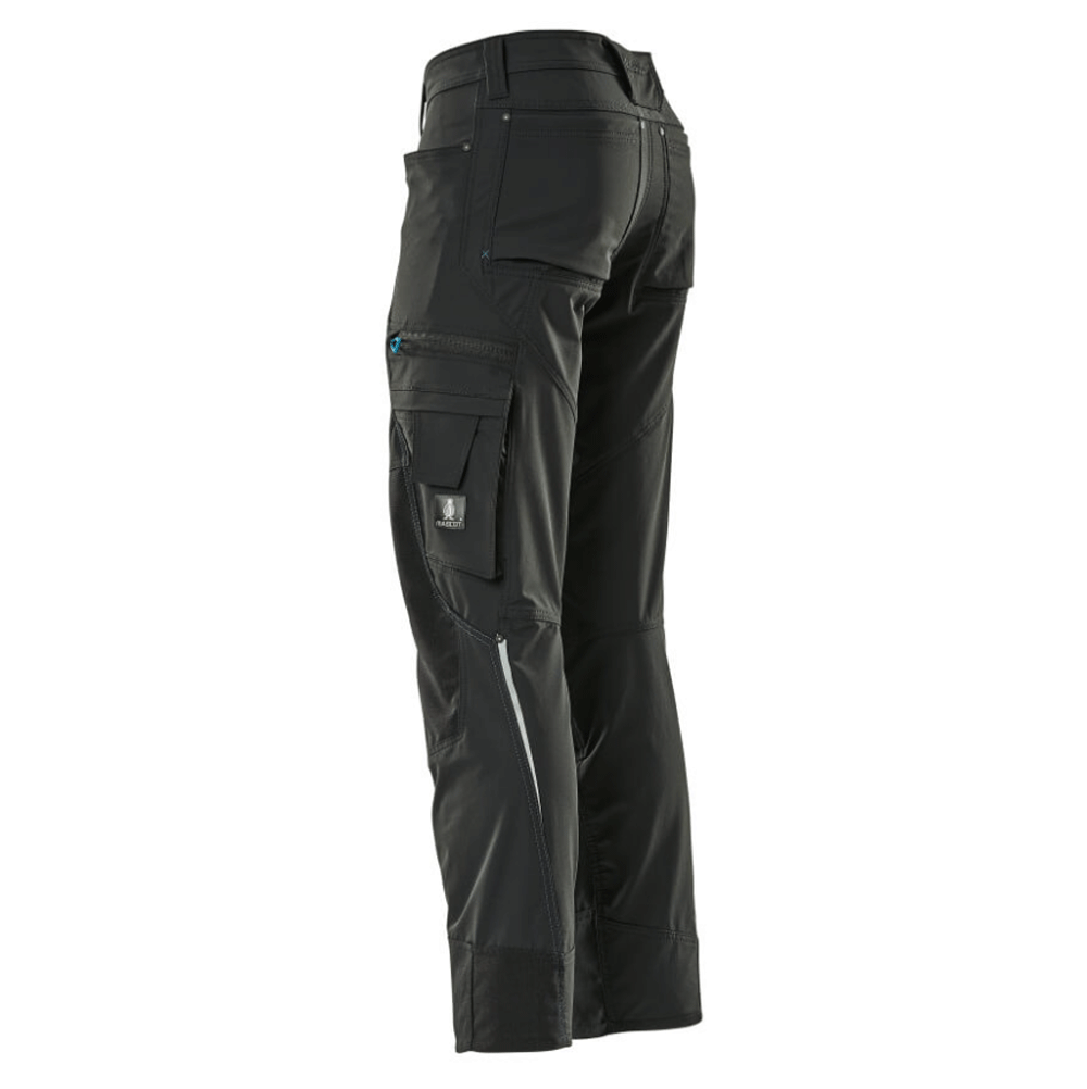 Mascot Advanced 17179 Ultimate Stretch Kneepad Work Trousers Black 33" Waist, 30" Leg