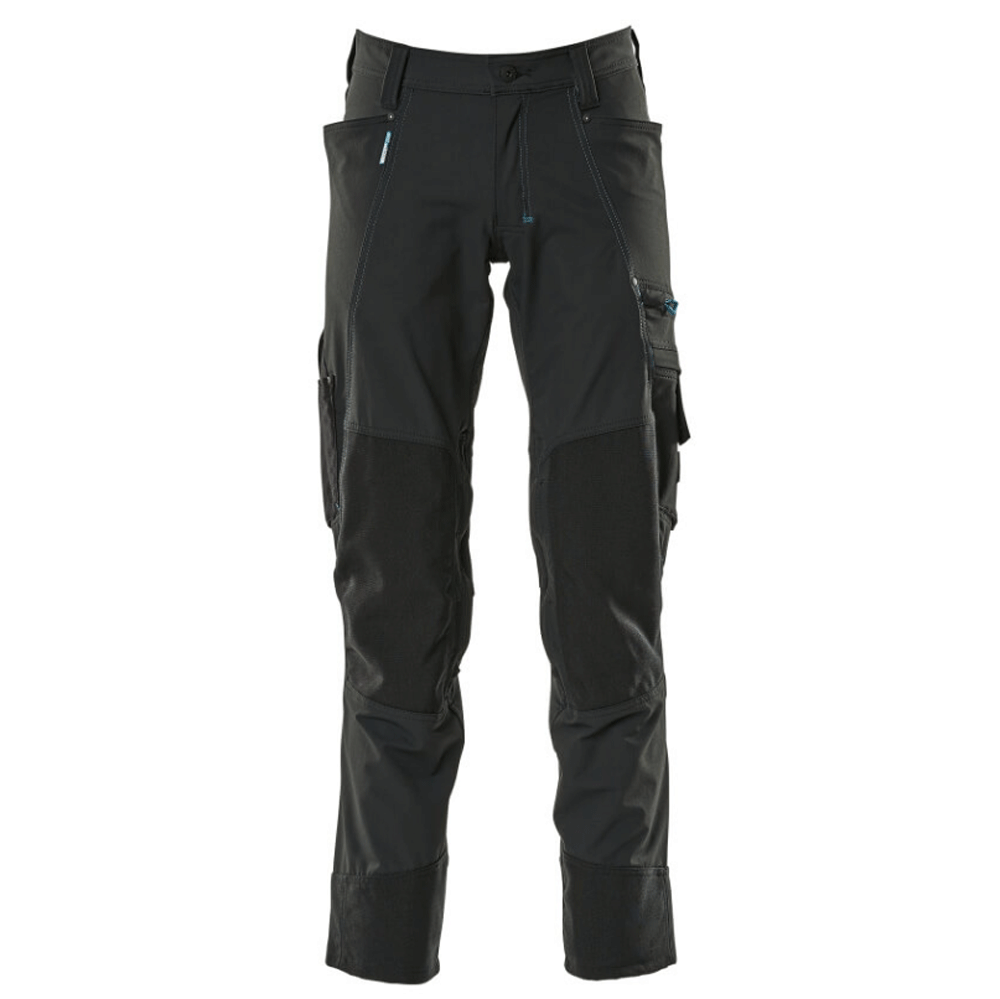 Mascot Advanced 17179 Ultimate Stretch Kneepad Work Trousers Black 33" Waist, 30" Leg