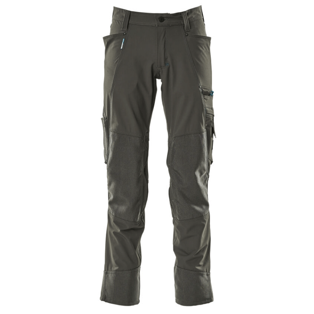 Mascot Advanced 17179 Ultimate Stretch Kneepad Work Trousers Dark Anthracite, 27" Waist 30" Leg