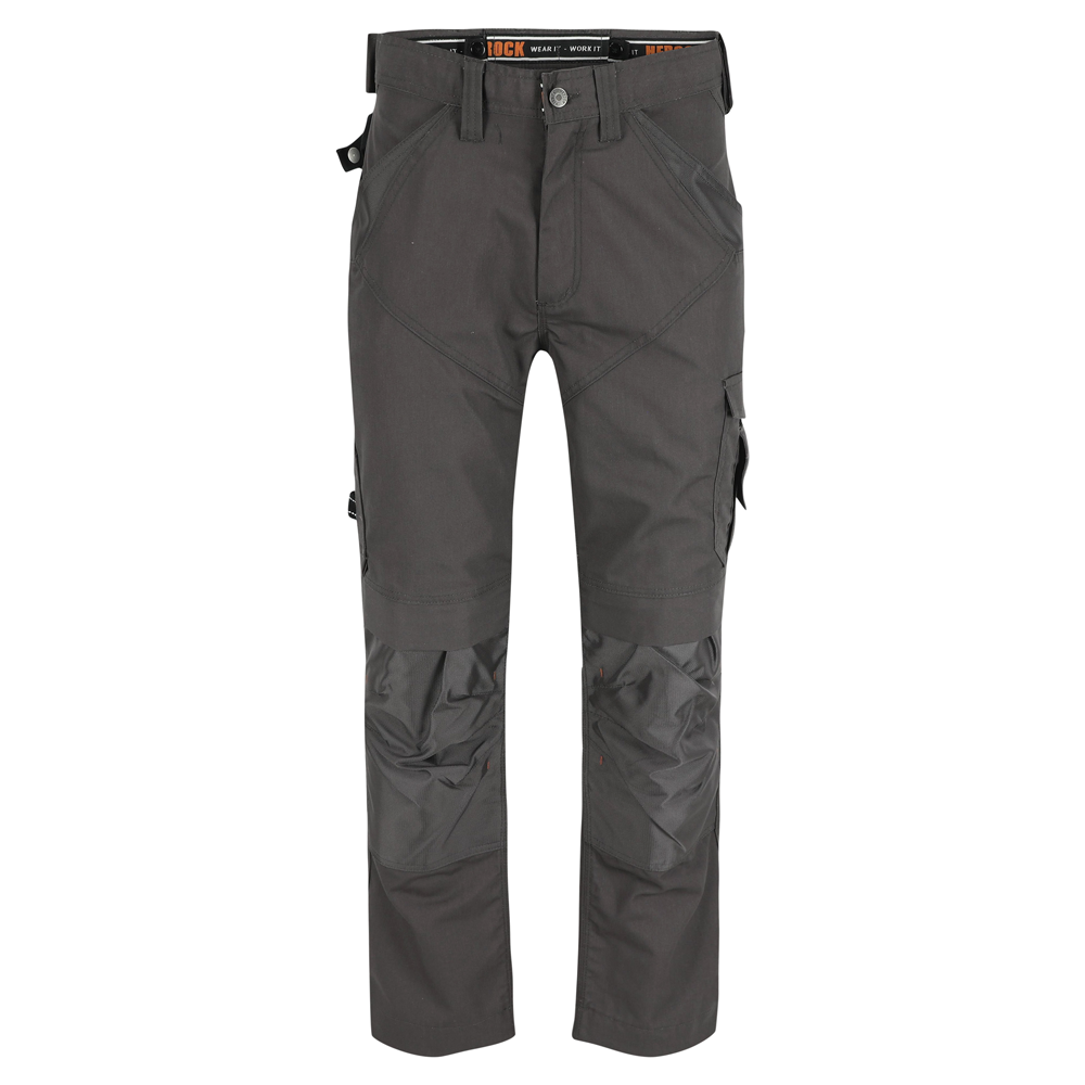 Herock Apollo Shortleg Multi Pocket Knee Pad Trousers Grey 30" Waist, 28" Leg