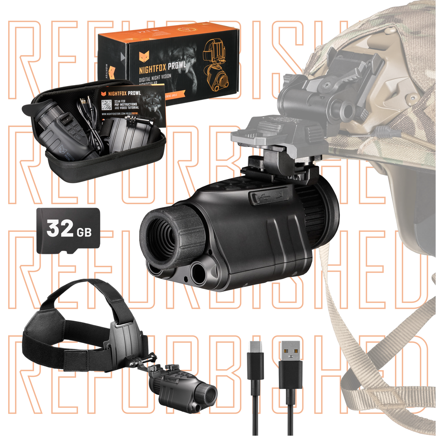Refurbished Nightfox Prowl Monocular Night Vision Goggles