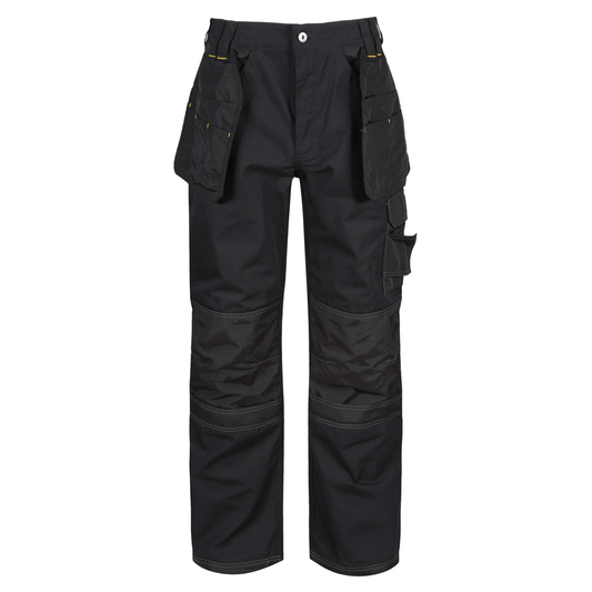 Regatta TRJ335 Hardwear Holster Pocket Kneepad Work Trousers Black 30" Waist / 33" Leg
