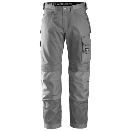Snickers 3312 Craftsmen Trousers, DuraTwill Grey 39" Waist 30" Leg - Snickers Size 108