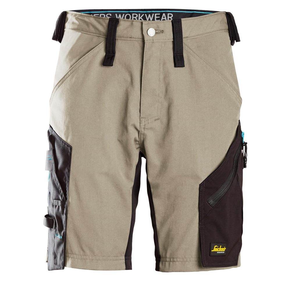 Snickers 6112 LiteWork, 37.5® Work Shorts Stretch Panels Khaki 36" Waist - Snickers Size 52