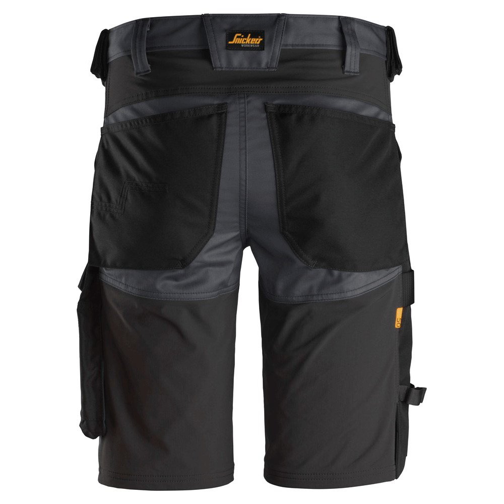 Snickers 6143 AllroundWork Stretch Shorts Steel Grey/Black, 36" Waist-Snickers 52
